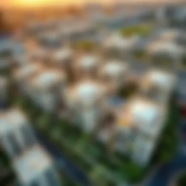 Aerial view of Al Khail Gate showcasing residential buildings and surroundings