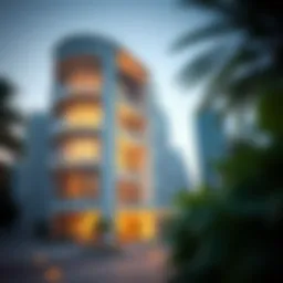 Exterior view of Al Rayyan Complex showcasing modern architecture