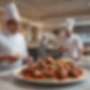 Gourmet dining experience at Caesars Resort