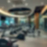 Interior view of Al Barari Gym showcasing modern fitness equipment