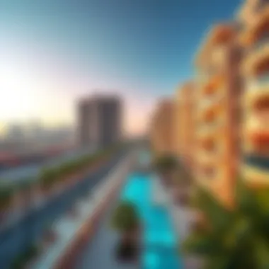 Vibrant Apartments in Al Karama Panoramic view of Al Karama showcasing vibrant apartments