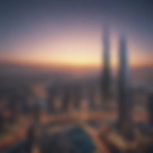 Stunning skyline of Downtown Dubai showcasing modern architecture