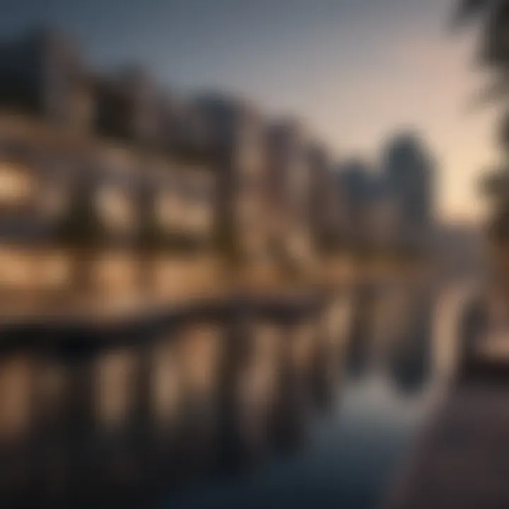 Luxurious waterfront apartments overlooking Dubai Creek