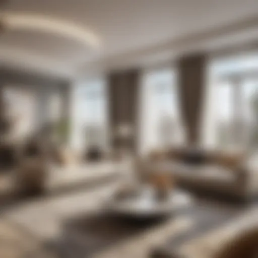 Modern studio apartment interior in Al Nahda 2