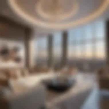 Luxurious interior of a residential unit in Noor Tower