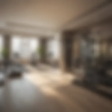 Amenities in Hor Al Anz Studio Flats Amenities available in a studio flat such as gym and pool