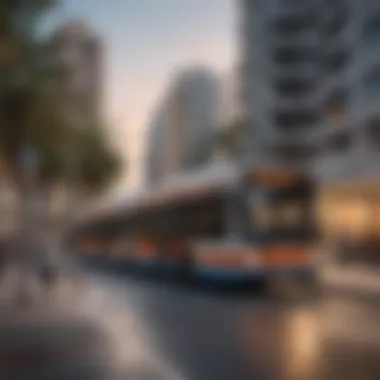 Convenient Public Transport in Karama Public transport options in Karama, including metro and buses