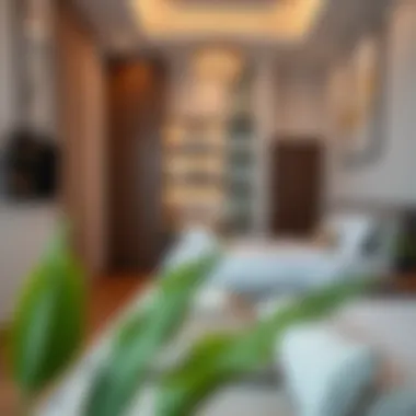 Stylish Studio Living in Deira Modern studio apartment in Deira showcasing trendy interior design