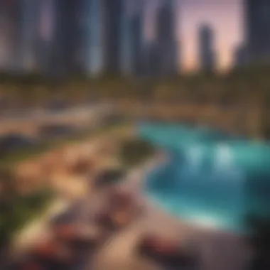 Vibrant Community Life in JLT Vibrant community life at JLT with parks and recreational areas