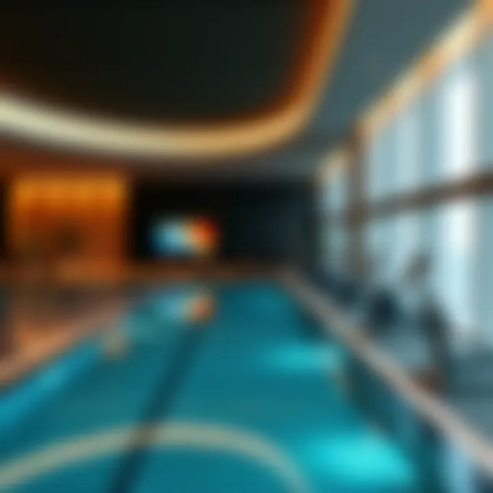 Amenities within Mercedes Tower including swimming pool and gym