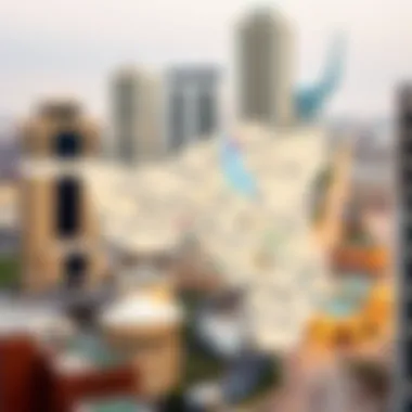 Key Neighborhoods for Apartment Living in Dubai Map highlighting various neighborhoods in Dubai suitable for renters