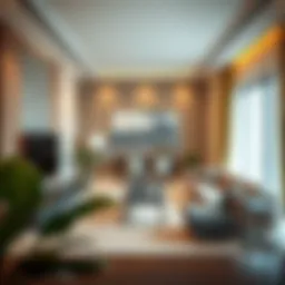 Modern one-bedroom apartment interior in Ruwais