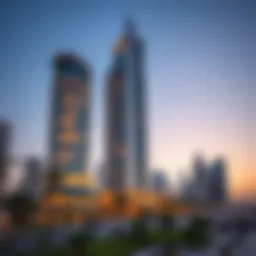 Stunning exterior view of Park Tower Dubai showcasing modern architecture