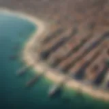 Aerial view of Port de la Mer showcasing its picturesque coastline