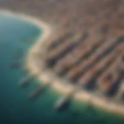 Aerial view of Port de la Mer showcasing its picturesque coastline