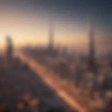 Dubai's Real Estate Development An overview of Dubai's skyline showcasing real estate development